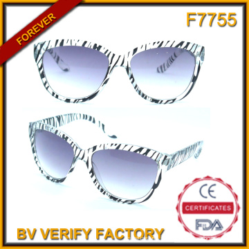 F7755 Comum transparente concebido armações de óculos de sol plásticos